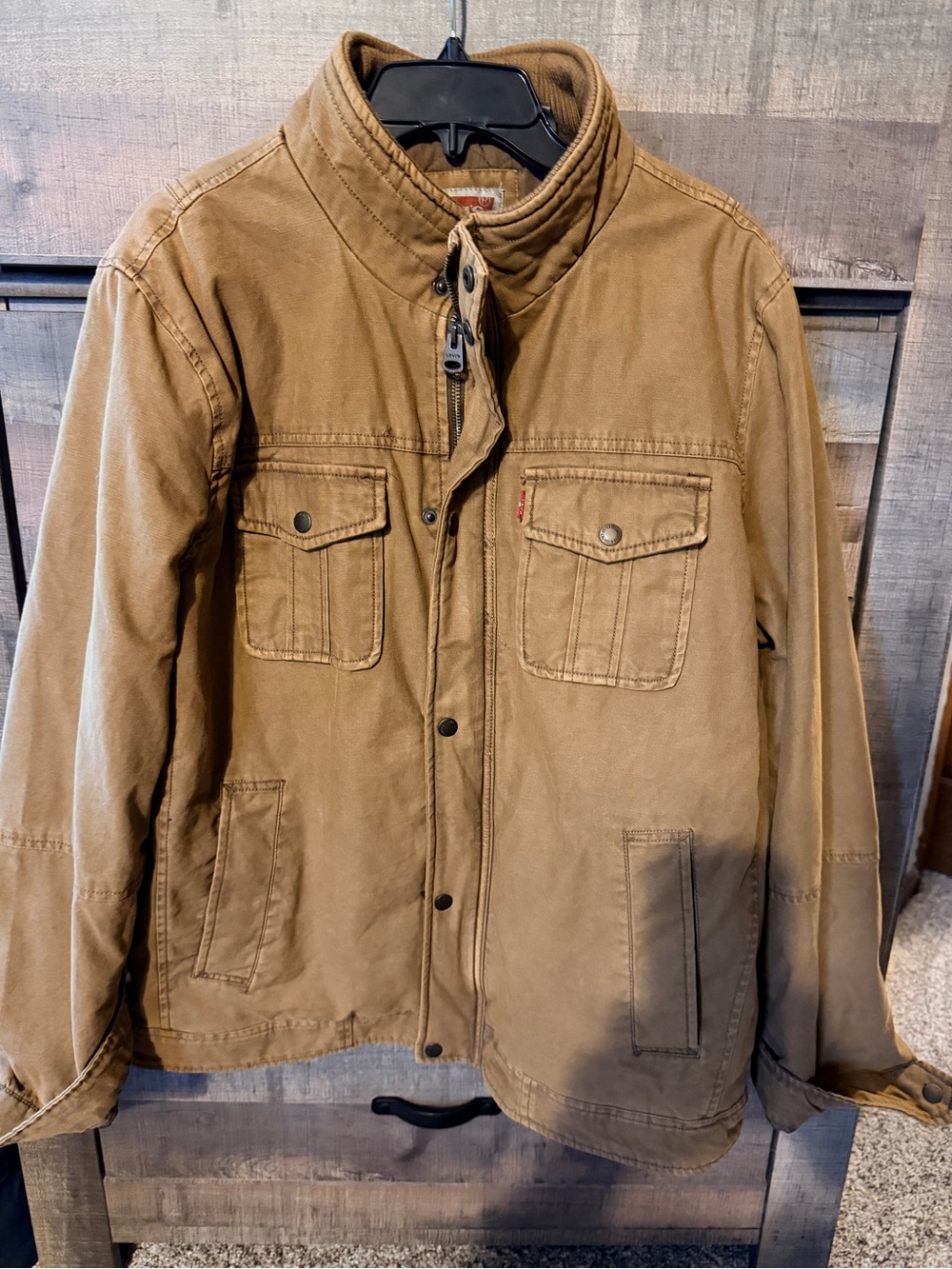 Men's Levi’s Tan Canvas Field Jacket - Casual Utility Coat